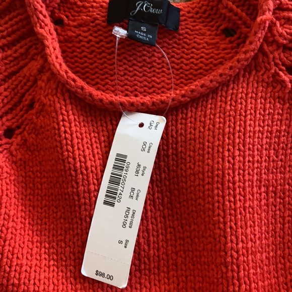 NWT J. Crew Pointelle Stitch Sweater size S - Picture 7 of 7
